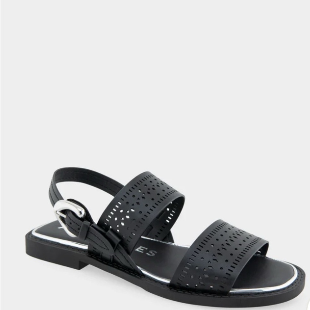 Aerosoles Black Faux Leather Sandals - Brand New - Size 9